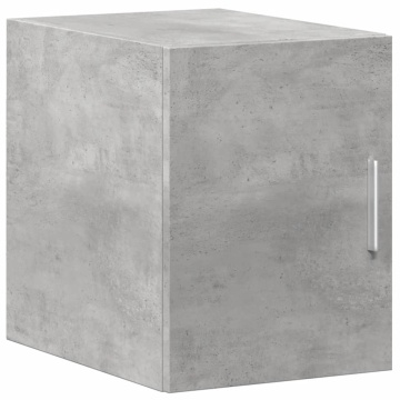 Dulap depozitare slim gri beton 30x42,5x225 cm lemn prelucrat - Img 8