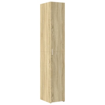 Dulap depozitare slim stejar sonoma 30x42,5x225cm lemn compozit - Img 5
