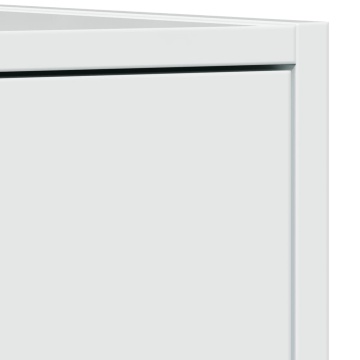 Dulap farmacie, alb extralucios, 30x41x144,5 cm, lemn prelucrat - Img 7