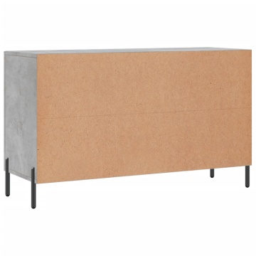 Dulap, gri beton, 100x36x60 cm, lemn compozit - Img 7
