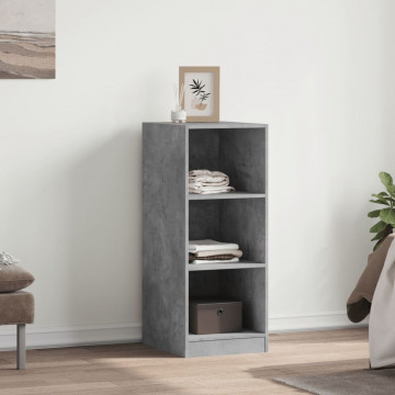 Dulap, gri beton, 48x41x102 cm, lemn prelucrat - Img 3