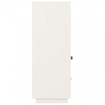 Dulap înalt, alb, 67x40x108,5 cm, lemn masiv de pin - Img 7