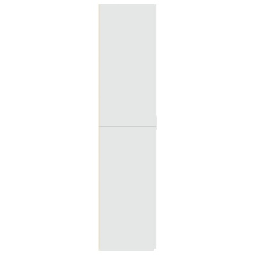 Dulap înalt, alb, 70x42,5x185 cm, lemn prelucrat - Img 8