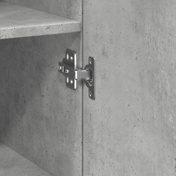 Dulap înalt, gri beton, 30x42,5x185 cm, lemn prelucrat - Img 7