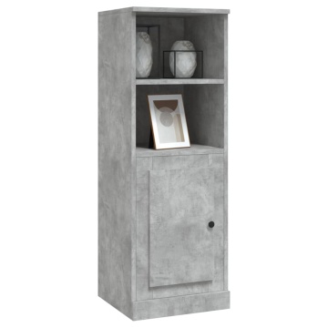 Dulap înalt, gri beton, 36x35,5x103,5 cm, lemn compozit - Img 4