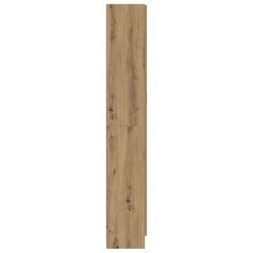 Dulap înalt, stejar artizanal, 82,5x30,5x185 cm, lemn prelucrat - Img 4