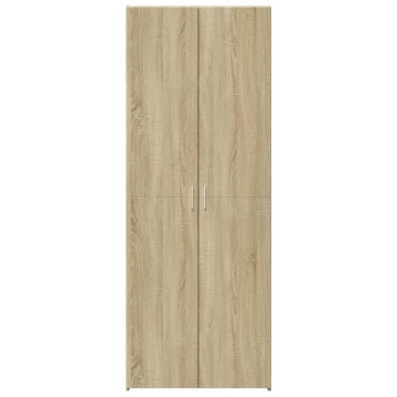 Dulap înalt, stejar sonoma, 80x42,5x185 cm, lemn prelucrat - Img 4