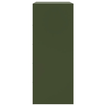 Dulap înalt verde măslină 67x39x95 cm oțel - Img 7