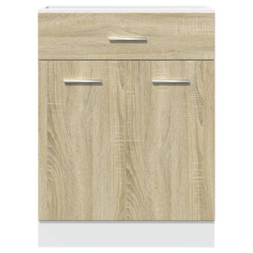 Dulap inferior cu sertar, stejar Sonoma, 60 x 46 x 81,5 cm, PAL - Img 8