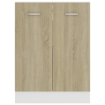 Dulap inferior, stejar sonoma, 60x46x81,5 cm, lemn prelucrat - Img 5