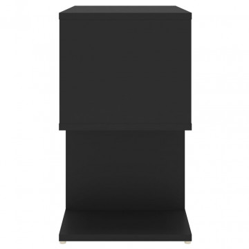 Dulap lateral, negru, 50x30x51,5 cm, PAL - Img 5