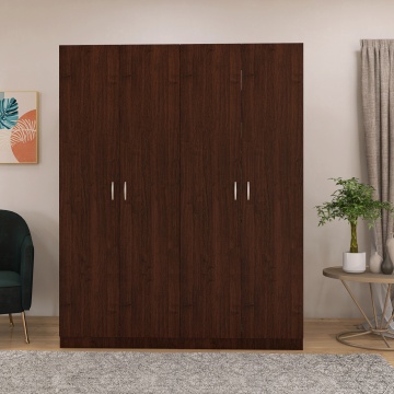 Dulap Milano cu 4 usi, 200x160x40, Culoare Wenge, din Pal de 18 mm - Img 1