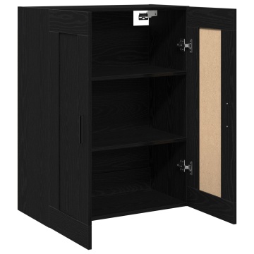 Dulap Montat pe Perete din Stejar Negru 69,5x34x90 cm Lemn Prelucrat - Img 2