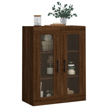 Dulap montat pe perete, stejar maro, 69,5x34x90 cm - Img 4