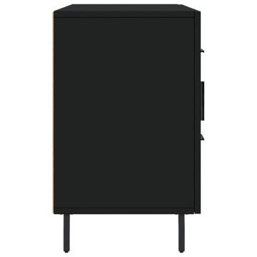 Dulap, negru, 100x36x60 cm, lemn compozit - Img 6