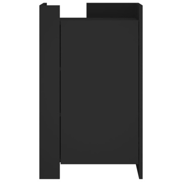 Dulap, negru, 45x35x75 cm, lemn prelucrat - Img 4