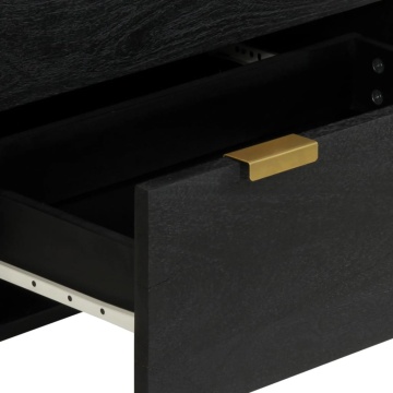 Dulap, negru, 60x33x75 cm, lemn prelucrat - Img 6