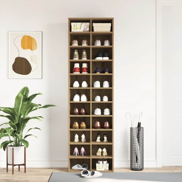 Dulap Pantofi Artisan Stejar 54x34x183 cm Lemn prelucrat - Img 4
