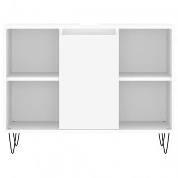 Dulap pentru baie, alb, 80x33x60 cm, lemn compozit - Img 7