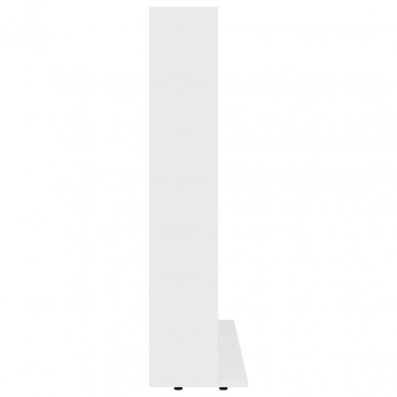 Dulap pentru CD-uri, alb, 102 x 23 x 89,5 cm, PAL - Img 7
