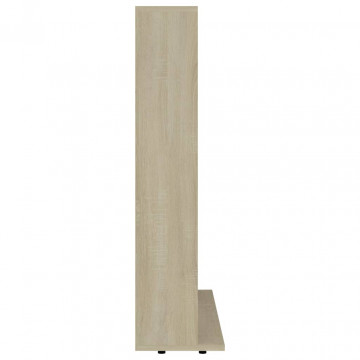 Dulap pentru CD-uri, stejar Sonoma, 102 x 23 x 89,5 cm, PAL - Img 7