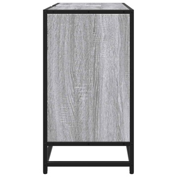 Dulap pentru chiuvetă de baie gri Sonoma 65x33x60 cm lemn - Img 5