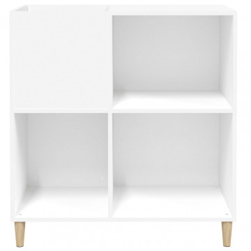 Dulap pentru discuri, alb, 84,5x38x89 cm, lemn compozit - Img 8