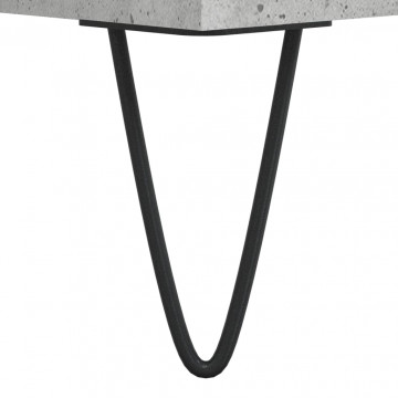 Dulap pentru discuri, gri beton, 74,5x38x48 cm, lemn prelucrat - Img 6