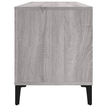 Dulap pentru discuri gri sonoma, 100x38x48 cm, lemn prelucrat - Img 5