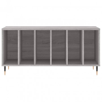 Dulap pentru discuri gri sonoma, 100x38x48 cm, lemn prelucrat - Img 4