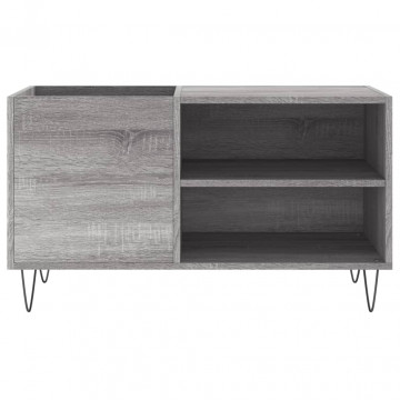 Dulap pentru discuri gri sonoma 85x38x48 cm lemn prelucrat - Img 4