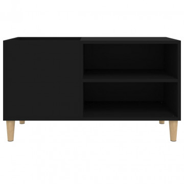 Dulap pentru discuri, negru, 84,5x38x48 cm, lemn prelucrat - Img 8