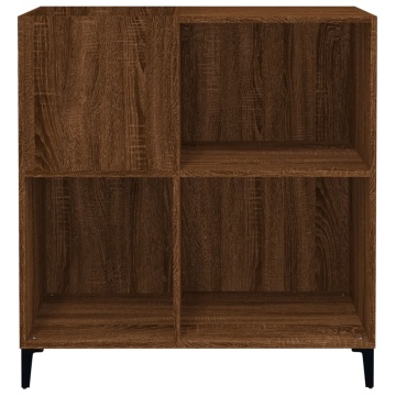 Dulap pentru discuri stejar maro 84,5x38x89 cm lemn compozit - Img 8