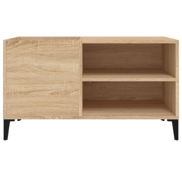 Dulap pentru discuri stejar sonoma 84,5x38x48 cm lemn prelucrat - Img 8