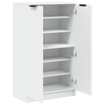 Dulap pentru încălțăminte alb 59x35x100 cm lemn prelucrat - Img 6