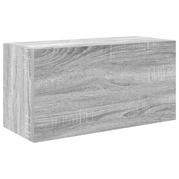 Dulap perete baie, gri sonoma, 60x25x30 cm, lemn prelucrat - Img 2