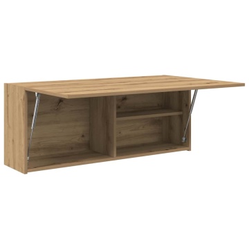 Dulap perete baie stejar artizanal, 100x25x40 cm lemn prelucrat - Img 4