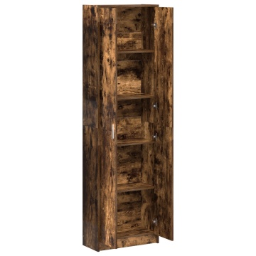 Dulap Stejar Afumat 55x25x189 cm Lemn Prelucrat - Img 4