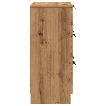 Dulap, stejar artizanal, 60x30x70 cm, lemn prelucrat - Img 8