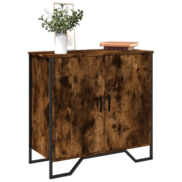 Dulap, stejar fumuriu, 78x35,5x74,5 cm, lemn prelucrat - Img 1