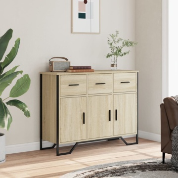 Dulap, stejar sonoma, 97x32,5x74,5 cm, lemn prelucrat - Img 3