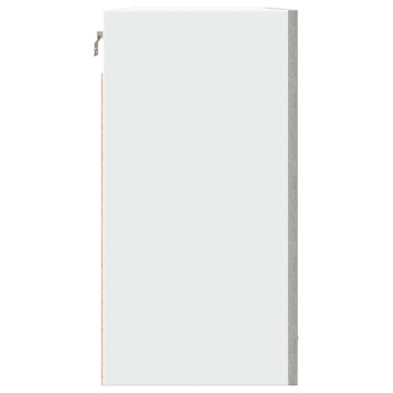 Dulap suspendat, gri beton, 80 x 31 x 60 cm, PAL - Img 5