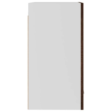 Dulap suspendat, stejar maro, 39,5x31x60 cm, lemn prelucrat - Img 5