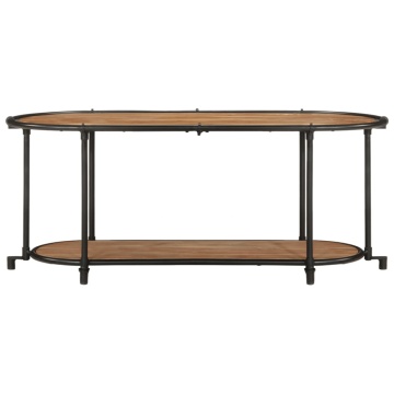 Dulap TV, 100x42x40 cm, lemn masiv de acacia - Img 4