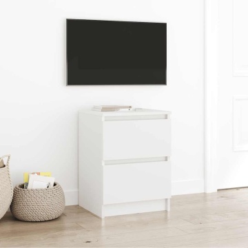 Dulap TV alb 40x35x54 cm lemn prelucrat - Img 1