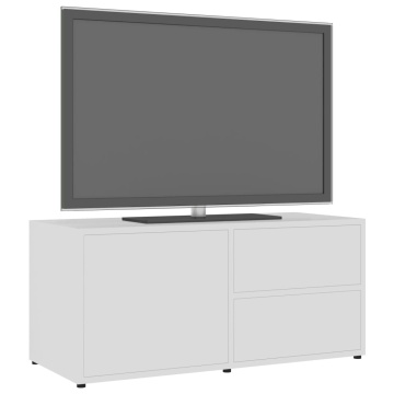 Dulap TV, alb, 80 x 34 x 36 cm, lemn prelucrat - Img 4