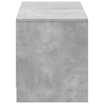 Dulap TV cu LED, gri beton, 140x34x40 cm, lemn prelucrat - Img 6