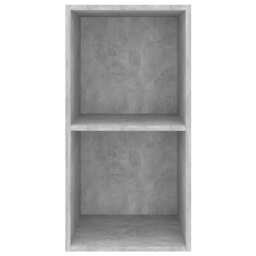Dulap TV montat pe perete, gri beton, 37x37x72 cm, PAL - Img 4
