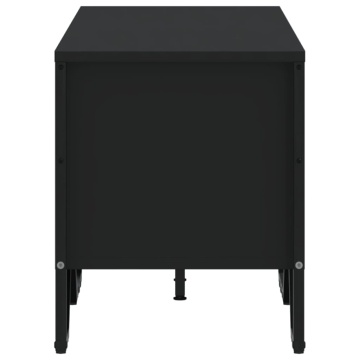 Dulap TV, negru, 122x34x41 cm, lemn prelucrat - Img 8