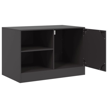 Dulap TV, negru, 67x39x44 cm, oțel - Img 6